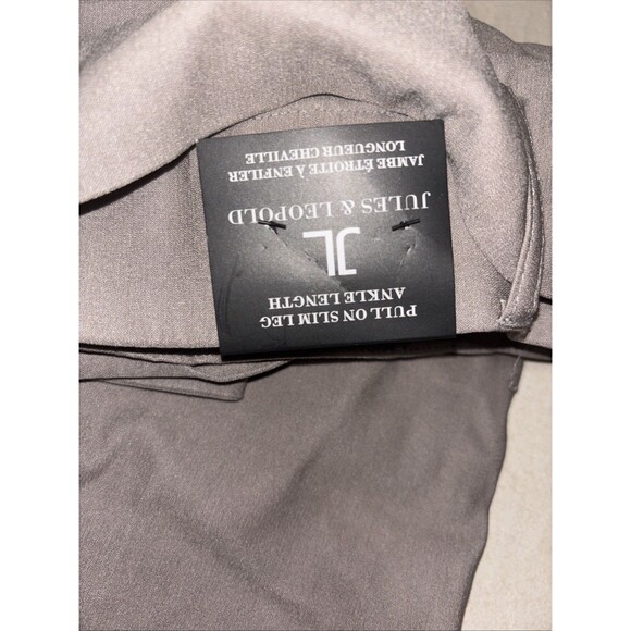 JL Jules & Leopold Women Pull On Slim Leg Ankle Pants Stretch Small Grey - Picture 5 of 5